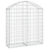 vidaXL &iacute;ves horganyzott vas gabion kos&aacute;r 100x30x100/120 cm