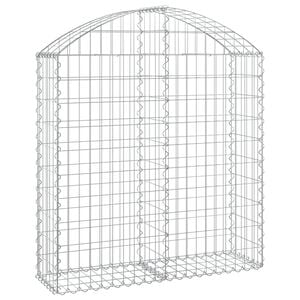 vidaXL &iacute;ves horganyzott vas gabion kos&aacute;r 100x30x100/120 cm