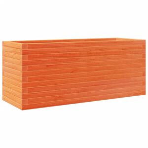 vidaXL viaszbarna t&ouml;m&ouml;r fenyőfa kerti vir&aacute;gtart&oacute; 110 x 40 x 45,5 cm