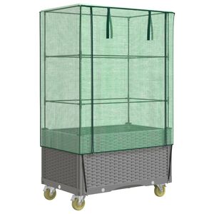 vidaXL rattan megjelen&eacute;sű magas&aacute;gy&aacute;s bor&iacute;t&aacute;ssal/ker&eacute;kkel 80x50x182 cm