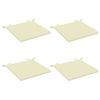 vidaXL &Uuml;lőp&aacute;rn&aacute;k SOEST 4 db 100% poli&eacute;szter Kr&eacute;msz&iacute;nű 50 x 50 x 3 cm