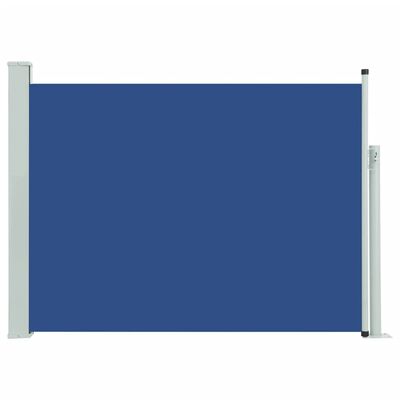 vidaXL kék behúzható oldalsó teraszi napellenző 100 x 500 cm
