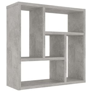 vidaXL betonsz&uuml;rke szerelt fa fali polc 45,1 x 16 x 45,1 cm