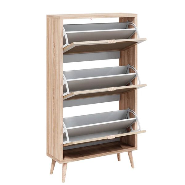 Finori Bali 49A sonoma t&ouml;lgy- &eacute;s n&aacute;dmint&aacute;s cipőszekr&eacute;ny