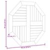 vidaXL t&ouml;m&ouml;r t&iacute;kfa nyolcsz&ouml;gletű asztallap 70 x 70 x 2,5 cm