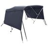 vidaXL h&aacute;rom&aacute;g&uacute; bimini tető oldalfalakkal 183 x (137-152) x 137 cm