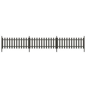 vidaXL 3 db WPC l&eacute;cker&iacute;t&eacute;s oszlopokkal 614 x 80 cm
