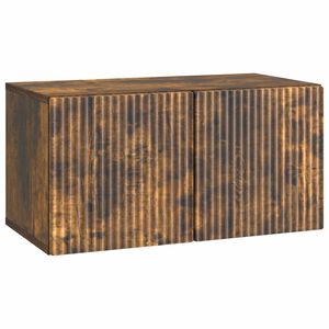 vidaXL Fali TV szekr&eacute;ny F&uuml;st&ouml;s T&ouml;lgy 59,5 x 31 x 30 cm Szerelt Fa