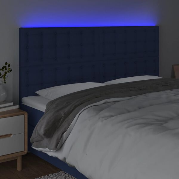 vidaXL k&eacute;k sz&ouml;vet LED-es fejt&aacute;mla 160x5x118/128 cm