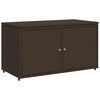 vidaXL barna polyrattan kerti t&aacute;rol&oacute;szekr&eacute;ny 110 x 55 x 60,5 cm