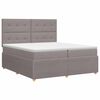 vidaXL Boxspring &aacute;gy matraccal T&oacute;psz&iacute;nű 200 x 200 cm Sz&ouml;vet
