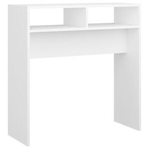 vidaXL feh&eacute;r szerelt fa t&aacute;lal&oacute;asztal 78 x 30 x 80 cm