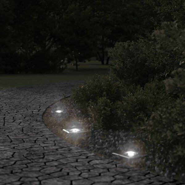 vidaXL fekete négyzet öntött alumínium kültéri talajlámpa 10,5x10,5 cm