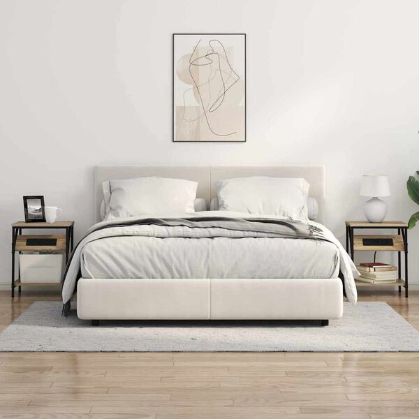 vidaXL &Eacute;jjeliszekr&eacute;ny Sonoma t&ouml;lgy 38 x 30 x 48 cm Faanyag