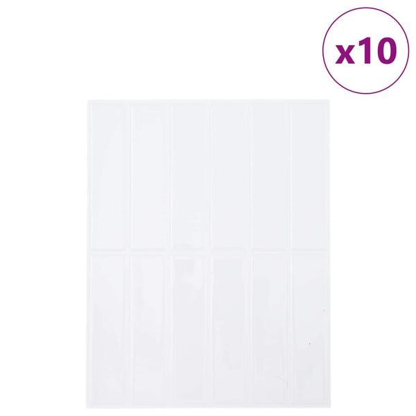 vidaXL T&eacute;glalap csempe 10 pcs Feh&eacute;r 29 x 23 x 0,08 cm