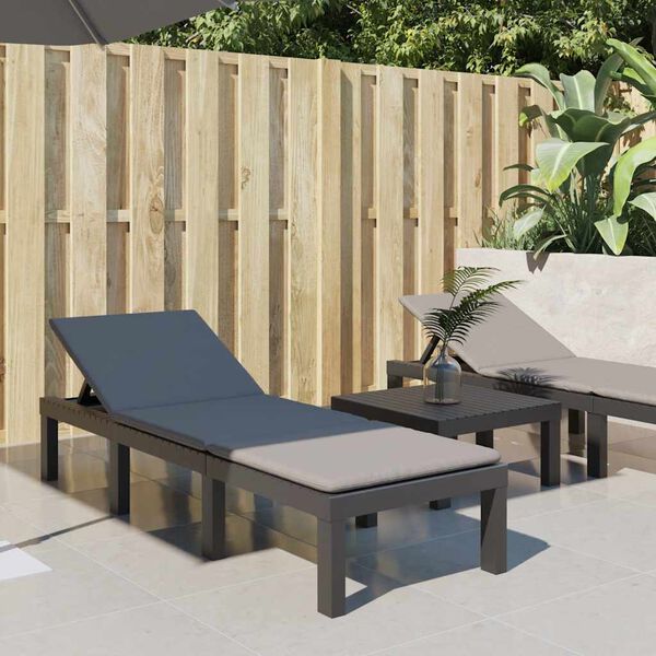 vidaXL antracitsz&uuml;rke polipropil&eacute;n napoz&oacute;&aacute;gy p&aacute;rn&aacute;kkal