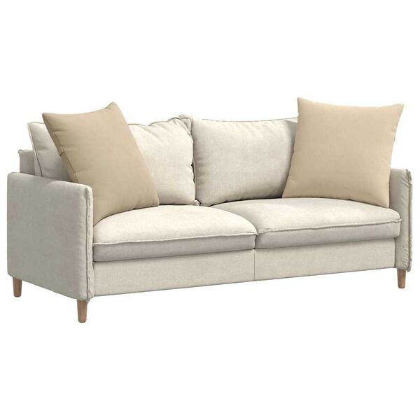 vidaXL Kanapé párnák 2 pcs Krém 60 x 60 cm szövet