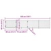 vidaXL barna tömör fa 4 paneles összecsukható kutyakapu ajtóval 320 cm