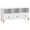 vidaXL TV szekr&eacute;ny Magasf&eacute;nyű Feh&eacute;r 102 x 34,5 x 50 cm M&eacute;rn&ouml;ki fa