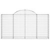 vidaXL 30 db &iacute;ves horganyzott vas gabion kos&aacute;r 200x30x100/120 cm