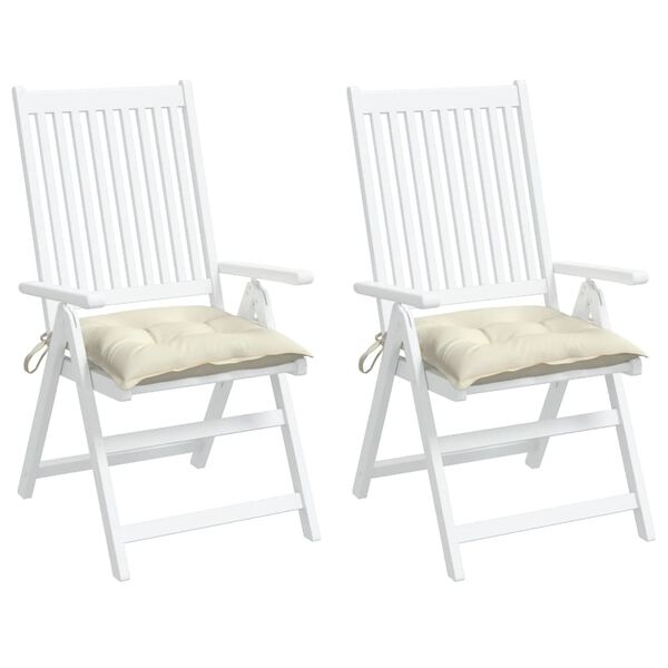 vidaXL 2 db kr&eacute;mfeh&eacute;r oxford sz&ouml;vet sz&eacute;kp&aacute;rna 40 x 40 x 7 cm