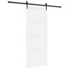 vidaXL Cs&uacute;sz&oacute; ajt&oacute; ORKDAL 86 x 211 cm Szerelt Fa Feh&eacute;r &eacute;s Fekete