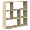 vidaXL sonoma t&ouml;lgy szerelt fa elv&aacute;laszt&oacute; k&ouml;nyvespolc 102x29x103,5 cm