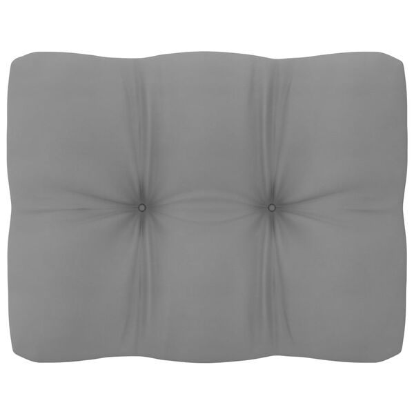 vidaXL háromszemélyes tömör fenyőfa kanapé párnákkal