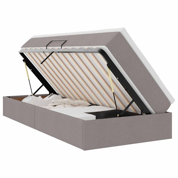 vidaXL &Aacute;gy t&aacute;rol&oacute;val &eacute;s matraccal T&oacute;psz&iacute;nű 90 x 200 cm Poli&eacute;szter