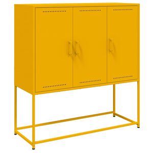 vidaXL must&aacute;rs&aacute;rga ac&eacute;l magasszekr&eacute;ny 100,5 x 39 x 107 cm