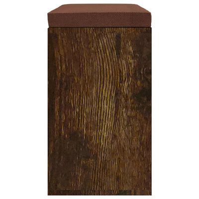 vidaXL füstös tölgyszínű szerelt fa cipőtároló pad 103x30x48 cm