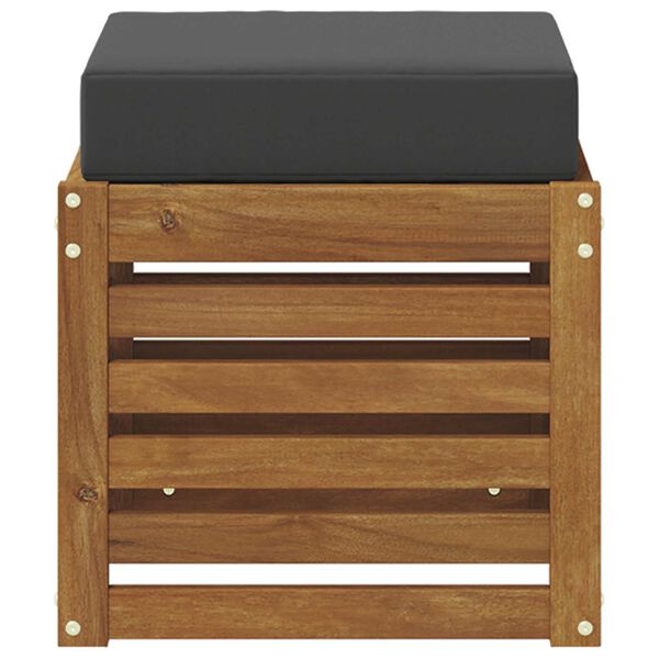 vidaXL Pad p&aacute;rn&aacute;val 2 Darab Term&eacute;szetes &eacute;s antracit T&ouml;m&ouml;r Ak&aacute;cfa