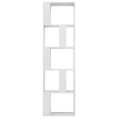 vidaXL magasfényű fehér könyvszekrény/térelválasztó 45 x 24 x 159 cm