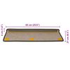 vidaXL 30 db lépcsőszőnyegek öntapadós szizál kinézetű 65x21x4 cm