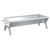 vidaXL ez&uuml;stsz&iacute;nű rozsdamentes ac&eacute;l grillt&aacute;lca 118 x 42 x 30,5 cm