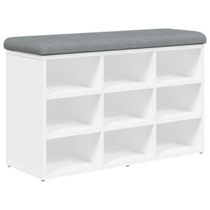 vidaXL feh&eacute;r cipőpad 82 x 32 x 50 cm r&eacute;tegelt f&aacute;b&oacute;l