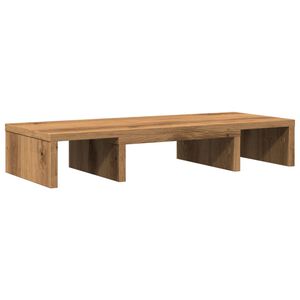 vidaXL k&eacute;zműves t&ouml;lgy szerelt fa &aacute;ll&iacute;that&oacute; monitor&aacute;llv&aacute;ny 60x24x10,5cm