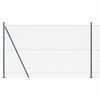 vidaXL L&aacute;ncos ker&iacute;t&eacute;s betonalappal 10 x 1,4 m PVC-bevonatos ac&eacute;l Z&ouml;ld