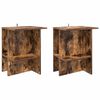 vidaXL Doh&aacute;nyz&oacute;asztal 2 pcs F&uuml;st&ouml;s T&ouml;lgy 40 x 30 x 49 cm Szerelt Fa
