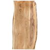 vidaXL t&ouml;m&ouml;r ak&aacute;cfa asztallap 118 x (50-60) x 2,5 cm