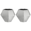 vidaXL N&ouml;v&eacute;nytart&oacute; 2 pcs Ez&uuml;st 50 x 50 x 40 cm Horganyzott ac&eacute;l