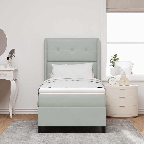 vidaXL Boxrug&oacute;s &aacute;gy matracmal Vil&aacute;gossz&uuml;rke 90 x 200 cm B&aacute;rsony