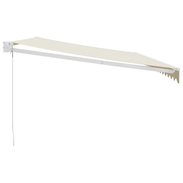 vidaXL kr&eacute;msz&iacute;nű sz&ouml;vet &eacute;s alum&iacute;nium beh&uacute;zhat&oacute; napellenző 5 x 3 m