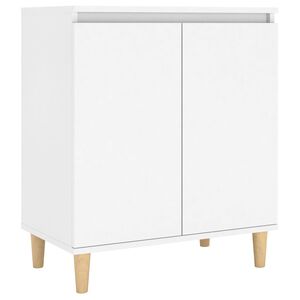 vidaXL feh&eacute;r szerelt fa t&aacute;lal&oacute;szekr&eacute;ny t&ouml;m&ouml;r fal&aacute;bakkal 60x35x70 cm