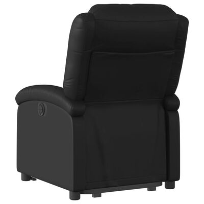 vidaXL elektromos fekete műbőr felállást segítő dönthető fotel