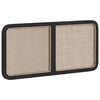 vidaXL Fejt&aacute;mla fejt&aacute;ml&aacute;val Fekete 120 x 55 x 3 cm Rattan