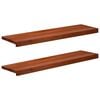 vidaXL Ablakp&aacute;rk&aacute;nyok 2 db Barna 90 x 25 x 2 cm T&ouml;m&ouml;r b&uuml;kkfa