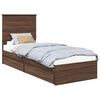 vidaXL T&aacute;rol&oacute;s &Aacute;gy fi&oacute;kkal Barna T&ouml;lgy 75 x 190 cm Szerelt Fa