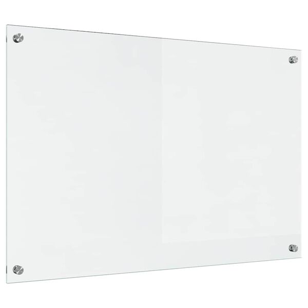 vidaXL Konyhai splashback Átlátszó 90 x 60 cm edzett üveg