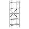 vidaXL 5 szintes sz&uuml;rke sonoma sz&iacute;nű fa k&ouml;nyvespolc 56 x 31,5 x 174 cm
